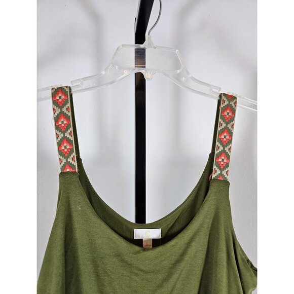 Maxi Sundress Aztec Print Straps - Green - SZ L - Picture 3 of 5